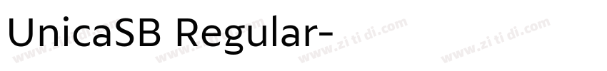 UnicaSB Regular字体转换